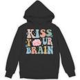 Kiss Your Brain Teacher Inspire Educate Groovy Retro Vintage Unisex Hoodie, Groovy Teacher Gifts, trending gift Kiss Your Brain Teacher Inspire Educate Groovy Retro Vintage Unisex Hoodie, Groovy Teacher Gifts, trending gift