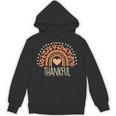 Leopard Rainbow Thankful Thanksgiving Teacher Women Kids Unisex Hoodie, trending gift Leopard Rainbow Thankful Thanksgiving Teacher Women Kids Unisex Hoodie, trending gift