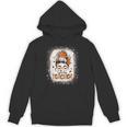 Messy Bun Spooky Teacher Bleached Halloween Teachers Unisex Hoodie, trending gift Messy Bun Spooky Teacher Bleached Halloween Teachers Unisex Hoodie, trending gift