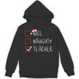 Nice Naughty Teacher Christmas List Instructor Santa Claus Men Women Unisex Hoodie, trending gift