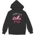 In October We Wear Pink Apple Teacher Daisy Breast Cancer Unisex Hoodie, trending gift