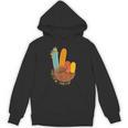 One Thankful Teacher Thanksgiving Turkey Peace Hand Sign Unisex Hoodie, trending gift One Thankful Teacher Thanksgiving Turkey Peace Hand Sign Unisex Hoodie, trending gift