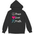 Peace Love Math Maths Teacher Pi Symbol Men Women Unisex Hoodie, trending gift Peace Love Math Maths Teacher Pi Symbol Men Women Unisex Hoodie, trending gift