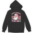 Santa's Favorite Teacher Groovy Christmas Teacher Boys Girls Unisex Hoodie, Groovy Teacher Gifts, trending gift