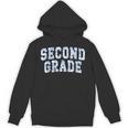 Second Grade Floral Blue Back To School 2nd Grade Teacher Unisex Hoodie, 2nd Grade Teacher Gifts, trending gift