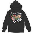 Second Grade Teacher Leopard Pencil 2nd Grade Women Teacher Unisex Hoodie, 2nd Grade Teacher Gifts, trending gift