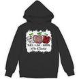 Teach Love Inspire Pre-k Teacher Apple Leopard Red Plain Unisex Hoodie, trending gift