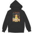 I Teach In My Pajamas Crayon Home School Teacher PJs Unisex Hoodie, trending gift