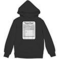 Teacher Nutrition Facts Teachers Nutritional Fact Unisex Hoodie, trending gift