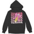 Teacher Pencil Back To School Groovy Pink Teacher First Day Unisex Hoodie, Groovy Teacher Gifts, trending gift Teacher Pencil Back To School Groovy Pink Teacher First Day Unisex Hoodie, Groovy Teacher Gifts, trending gift