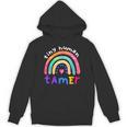 Tiny Human Tamer Watercolor Rainbow Daycare Teacher Unisex Hoodie, trending gift Tiny Human Tamer Watercolor Rainbow Daycare Teacher Unisex Hoodie, trending gift