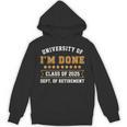 University Of I'm Done Teacher Retirement 2025 Unisex Hoodie, trending gift