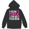 I Wear Pink For My Teacher Breast Cancer Awareness Unisex Hoodie, trending gift I Wear Pink For My Teacher Breast Cancer Awareness Unisex Hoodie, trending gift
