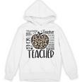 Back To School Teacher Life Apple Leopard Teacher Women Unisex Hoodie, trending gift