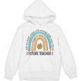 Future Teacher Cute Rainbow Leopard Teacher Outfit For Men Women Girls Kids Unisex Hoodie, Future Teacher Gifts, trending gift