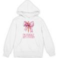 I'm Literally Just a Teacher Pencil Coquette Bow School Unisex Hoodie, trending gift