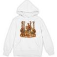 Librarian Turkey Reading Book Fall Thanksgiving Teacher Book Unisex Hoodie, trending gift