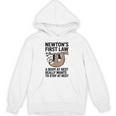 Newtons First Law Physics Jokes Science Teacher Unisex Hoodie, Science Teacher Gifts, trending gift