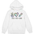 Peace Love Learn Tie Dye Teacher Kids 100th Days Of School Unisex Hoodie, trending gift Peace Love Learn Tie Dye Teacher Kids 100th Days Of School Unisex Hoodie, trending gift
