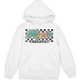 Retro Checkered Music Therapist Squad Music Therapy Teacher For Men Women Unisex Hoodie, trending gift