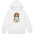 STEM Teacher Messy Bun Fall Vibes Autumn Thanksgiving Men Women Unisex Hoodie, trending gift