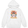 I Teach In My Pajamas Teacher Sunset Bear Retro Unisex Hoodie, trending gift