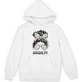 Teacher Para Life Tee Paraprofessional Cute Messy Bun Unisex Hoodie, trending gift