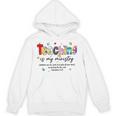 Teaching Is My Ministry God Christian Teacher Back To School Unisex Hoodie, trending gift