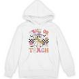 Trick Or Teach Groovy Teacher Halloween Retro Floral Ghost Unisex Hoodie, Groovy Teacher Gifts, trending gift