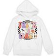 Trick Or Teach Retro Groovy Halloween Teacher Unisex Hoodie, Groovy Teacher Gifts, trending gift
