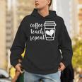 Coffee Teach Repeat Women's Misses Plus Size Teacher Unisex Hoodie, funny gift