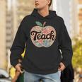 Cute Teacher With Apple Retro Teacher Kids Back To School Unisex Hoodie, funny gift Cute Teacher With Apple Retro Teacher Kids Back To School Unisex Hoodie, funny gift