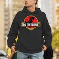 Nerdy No Internet Dinosaur Computer Science Teacher Unisex Hoodie, Science Teacher Hoodies, Internet Hoodies, funny gift