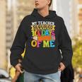 My Teacher Survived 100 Days Of Me 100th Day Of School Kids Unisex Hoodie, funny gift