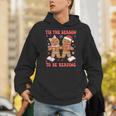 Tis The Season Reading Christmas Shirt Book Lovers Teacher Unisex Hoodie, funny gift