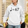 67 Music Meme Slang Musician Kids Music Teacher Unisex Hoodie, funny gift
