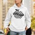 Back To School Checkered Apple Teacher Checkerboard Teacher For Men Women Girls Kids Unisex Hoodie, funny gift
