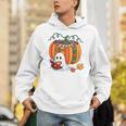Fall Book Pumpkin Books Ghost Reading Halloween Teacher Unisex Hoodie, funny gift