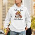Fall In Love With Reading Book Autumn Teachers Pumpkins Unisex Hoodie, funny gift Fall In Love With Reading Book Autumn Teachers Pumpkins Unisex Hoodie, funny gift