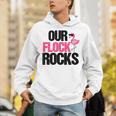 Our Flock Rocks Flamingo Mother's Day Teacher Unisex Hoodie, funny gift Our Flock Rocks Flamingo Mother's Day Teacher Unisex Hoodie, funny gift