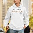 It's a Good Day To Run And Play Leopard PE Teacher Life Unisex Hoodie, Pe Teacher Hoodies, funny gift