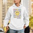 Kindergarten Teacher Team Hippie Smile Face Back To School Unisex Hoodie, funny gift