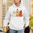 Retro Pencil Ghost Boo Spooky Teacher Halloween Costume Unisex Hoodie, funny gift