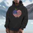 American Flag Teachers Students Apple 4th Of July Vintage Unisex Hoodie, novelty gifts, funny gifts