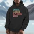 Capital Letters And Periods Bruh Teacher Unisex Hoodie, novelty gifts, funny gifts Capital Letters And Periods Bruh Teacher Unisex Hoodie, novelty gifts, funny gifts