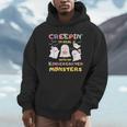 Creepin It Real With Kindergarten Monsters Halloween Teacher Unisex Hoodie, novelty gifts, funny gifts