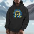 Be Kind Rainbow Down Syndrome Awareness Teacher Blue Yellow Unisex Hoodie, novelty gifts, funny gifts Be Kind Rainbow Down Syndrome Awareness Teacher Blue Yellow Unisex Hoodie, novelty gifts, funny gifts