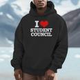 I Love Student Council Student Teacher Unisex Hoodie, novelty gifts, funny gifts