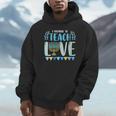 I Promise To Teach Love Hanukkah Chanukah Jewish Teacher Unisex Hoodie, novelty gifts, funny gifts