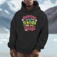 Retro Helping Small Hands Do Big Things Teacher Appreciation For Men Women Unisex Hoodie, novelty gifts, funny gifts Retro Helping Small Hands Do Big Things Teacher Appreciation For Men Women Unisex Hoodie, novelty gifts, funny gifts